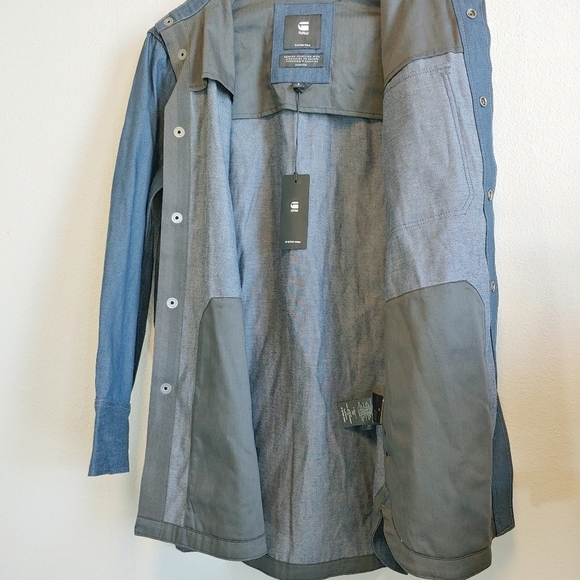 G-Star Raw Women's Naval Collar Overshirt 2.0 Sz Small Streetwear Loose Fit - Picture 16 of 16